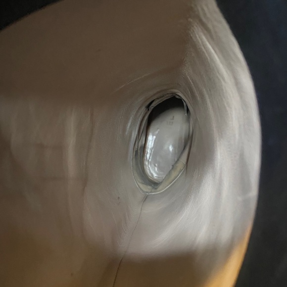 CHANEL CC Logo Leather Knee High Riding Boots - Picture 11 of 12